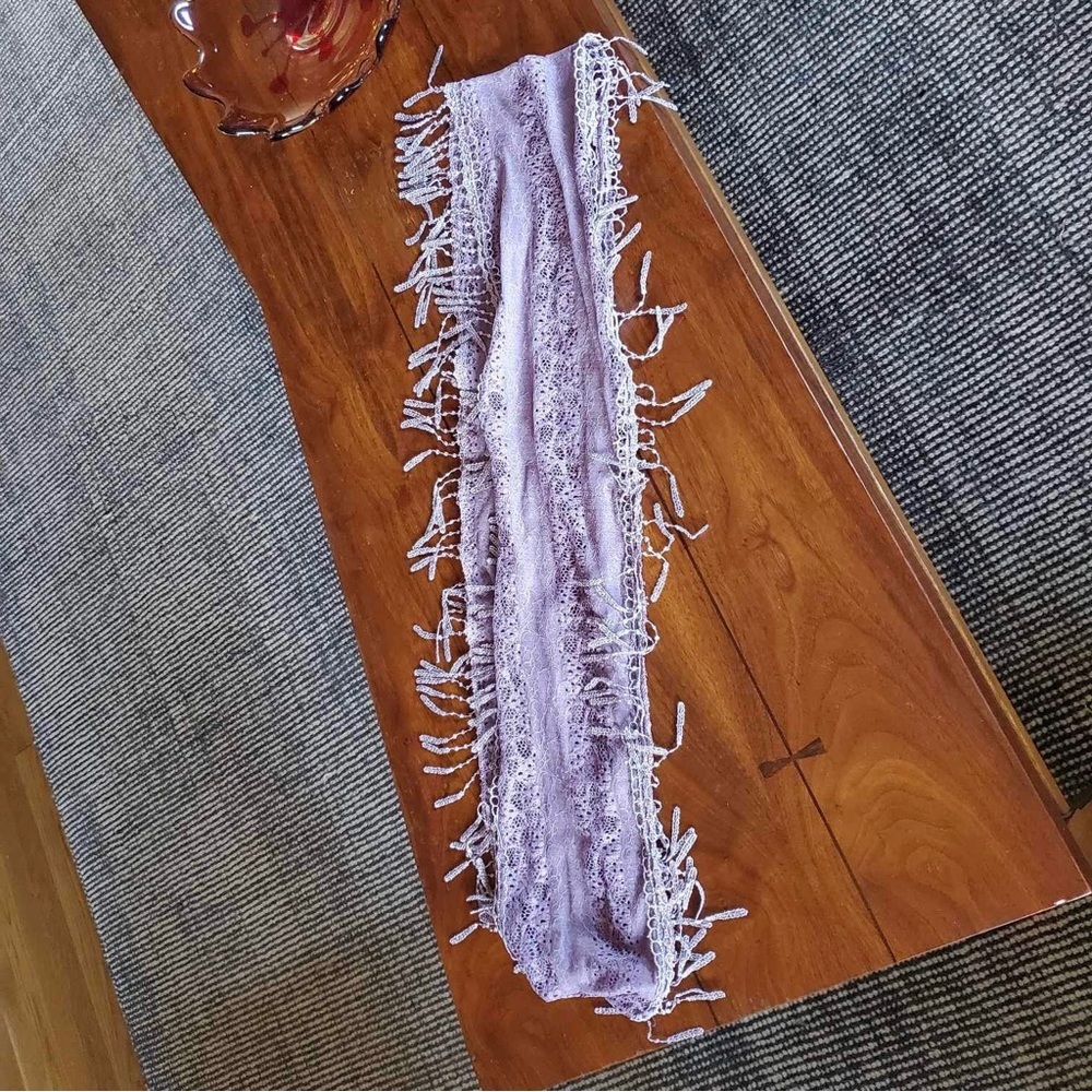 Purple Lace Infinity Scarf - Picture 3 of 3